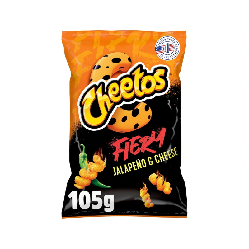 CHEETOS FIERY JALAPEÑO CHEESE PUFFS (🇬🇧)