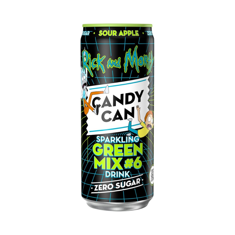 CANDY CAN SPARKLING GREEN MIX SOUR APPLE ( RICK & MORTY EDITION)