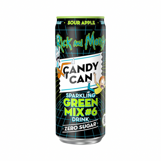 CANDY CAN SPARKLING GREEN MIX SOUR APPLE ( RICK & MORTY EDITION)