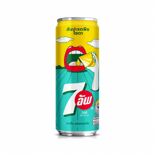 7UP PINEAPPLE PEACH ZERO SUGAR SODA
