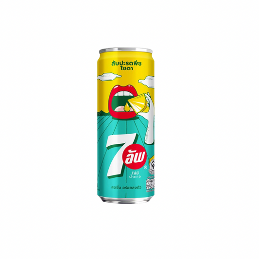 7UP ZERO SUGAR PINEAPPLE PEACH SODA