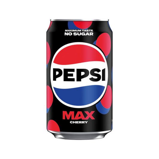 Pepsi Max Cherry Sugar Free bottle with cherry flavor label