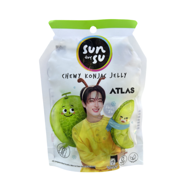 SUN SU MELON ICECREAM CHEWY KONJAC JELLY (🇹🇭)