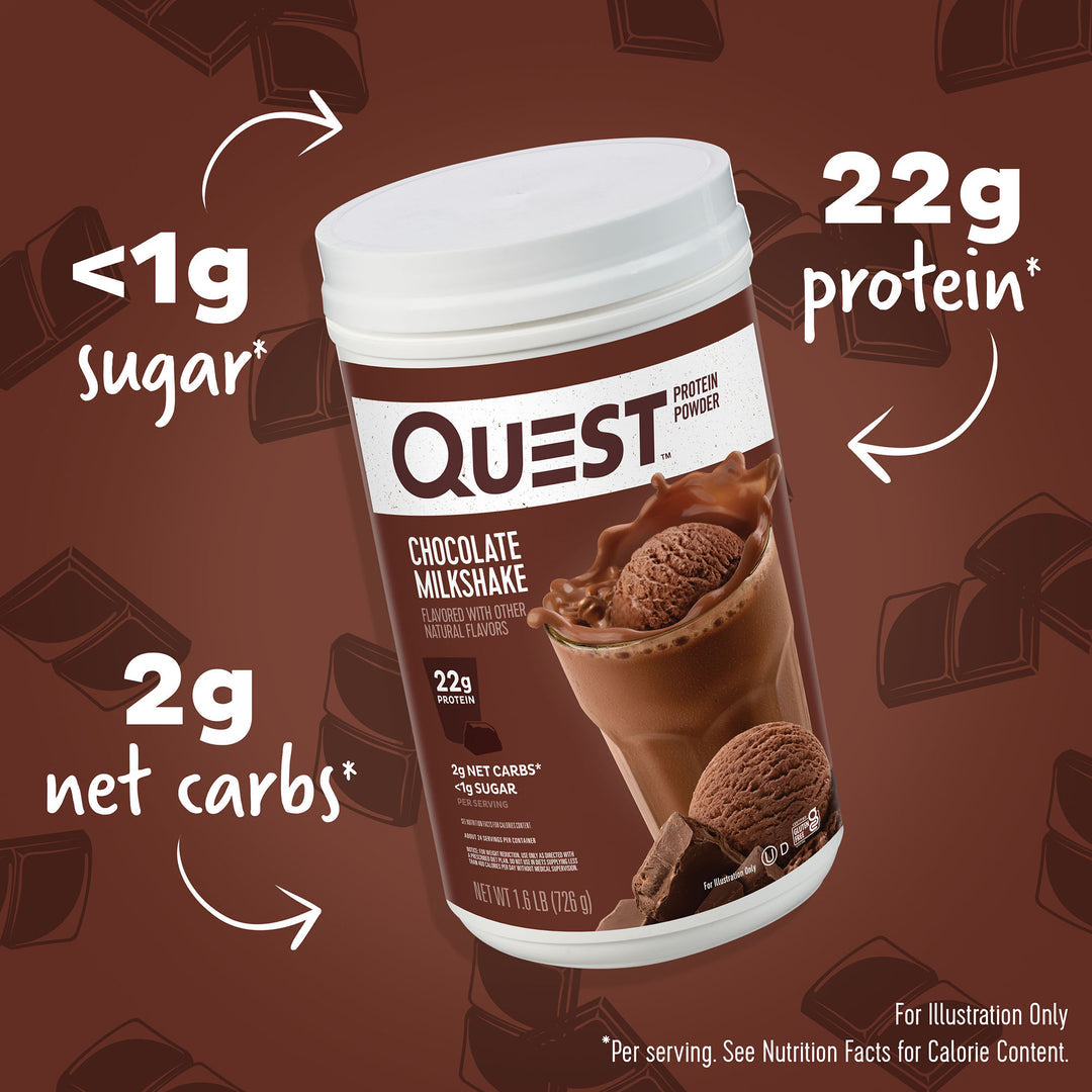 QUEST CHOCOLATE MILKSHAKE PROTEIN POWDER