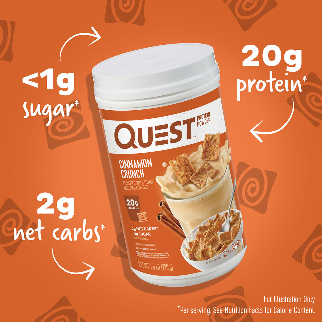 QUEST CINNAMON CRUNCH PROTEIN POWDER