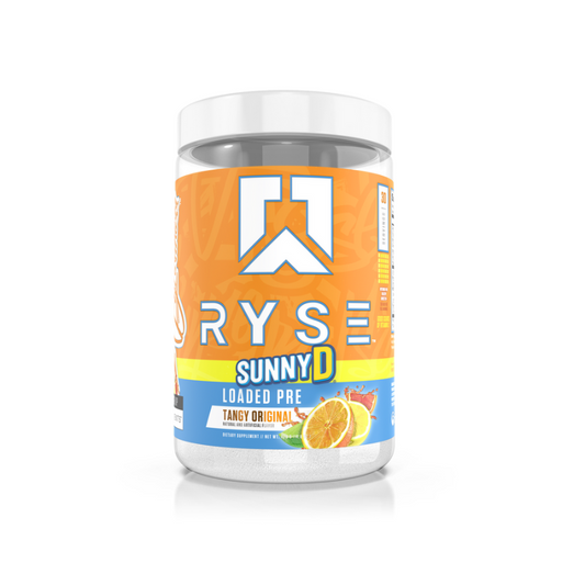 RYSE SunnyD Tangy Orange Loaded Pre-Workout Tub