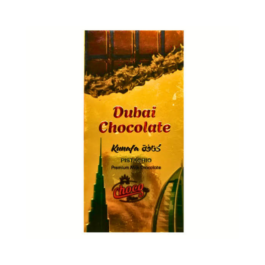 Choco Palace Dubai Kunafa Milk Chocolate – Kunafa-Filled Milk Chocolate Bar