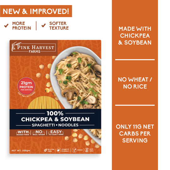 PINK HARVEST CHICKPEA & SOYBEAN SPAGHETTI (GLUTEN FREE)