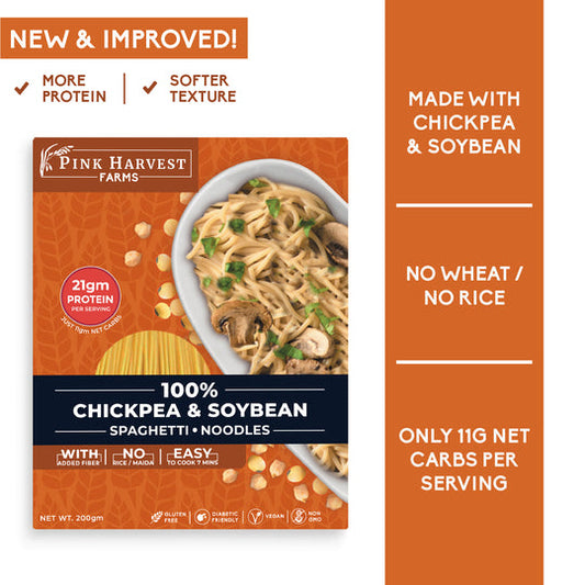 PINK HARVEST CHICKPEA & SOYBEAN SPAGHETTI (GLUTEN FREE)