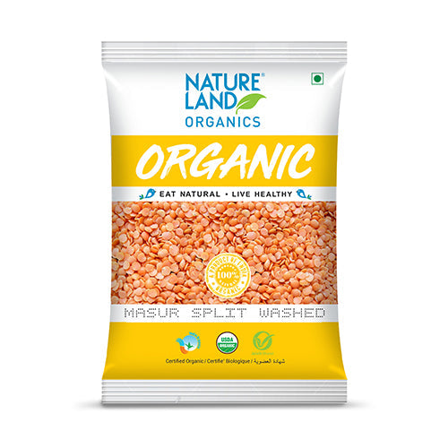 NATURE LAND ORGANIC MASOOR SPLIT WASHED