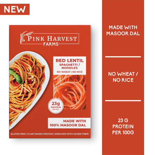 PINK HARVEST RED LENTIL SPAGHETTI (GLUTEN FREE)