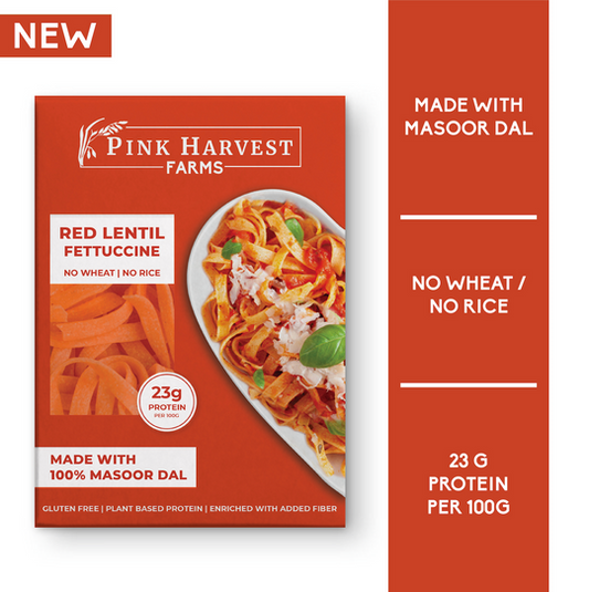 PINK HARVEST RED LENTIL FETTUCCINE (GLUTEN FREE)