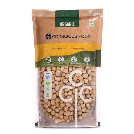 CONSCIOUS FOOD ORGANIC CHICKPEAS (KABULI CHANA)