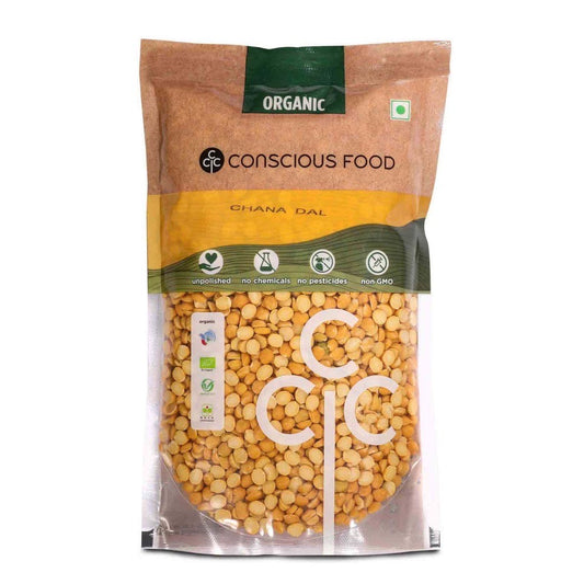 CONSCIOUS FOOD ORGANIC SPLIT BENGAL GRAM (CHANA DAL)